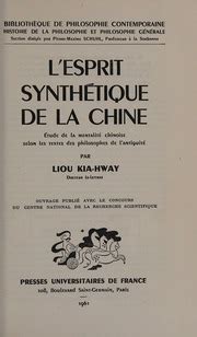 mentalité chinoise|L esprit synthétique de la Chine by Chia